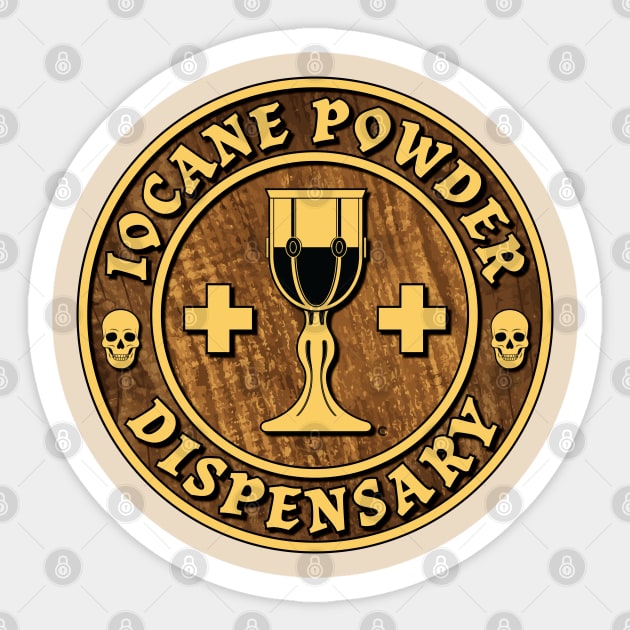 Iocane Powder Dispensary Sticker by CuriousCurios